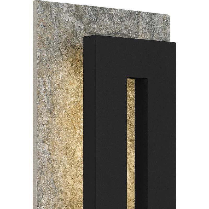 Lámpara de Pared de Exterior LED Quoizel Tate 8 pulgadas en Negro Tierra - TTE8308EK