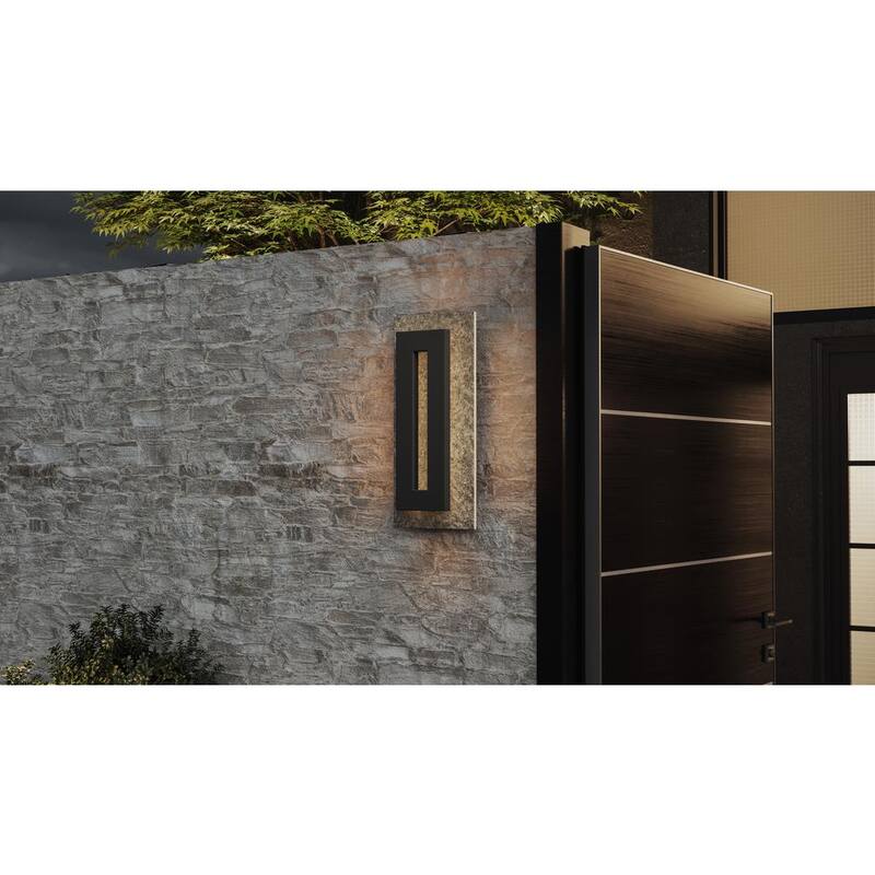 Lámpara de Pared de Exterior LED Quoizel Tate 8 pulgadas en Negro Tierra - TTE8308EK