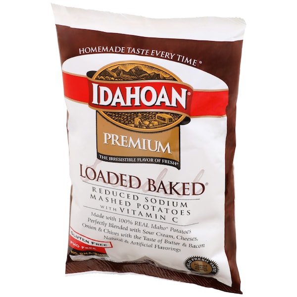 Alimentos de Idaho Idahoan Alimentos Puré de Papa al Horno Cargado con Bajo Contenido de Sodio 31 oz., PK12 - 2970000348