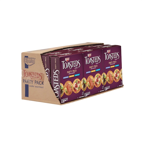 Paquete de fiesta Toasted Medley Crackers de Keebler Keebler 12 oz. Pack, PK12 - 3010026351