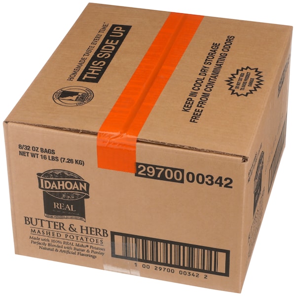 Alimentos Idahoan Idahoan Foods puré de papa con mantequilla y hierbas 32 oz., PK8 - 2970000342