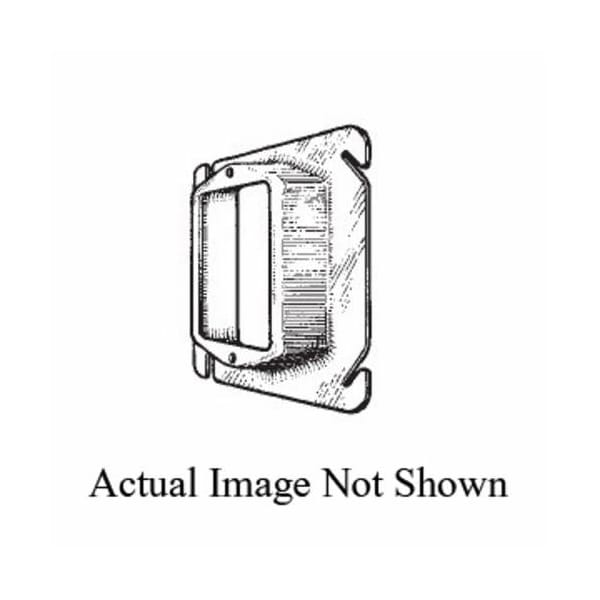 Mulberry Electrical Box Cover, 1 Gang, Square, Galvanized Steel, Raised Cover - 11232
