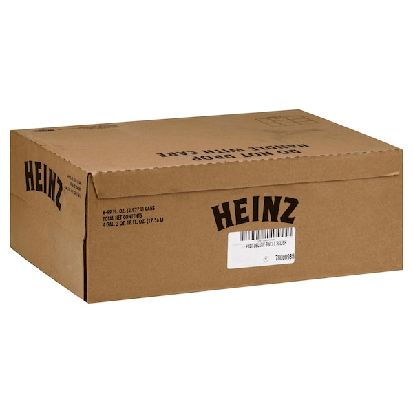 Heinz Sweet Relish 99 oz. Lata - 6 Latas, Paquete de 6 - 10013000692608