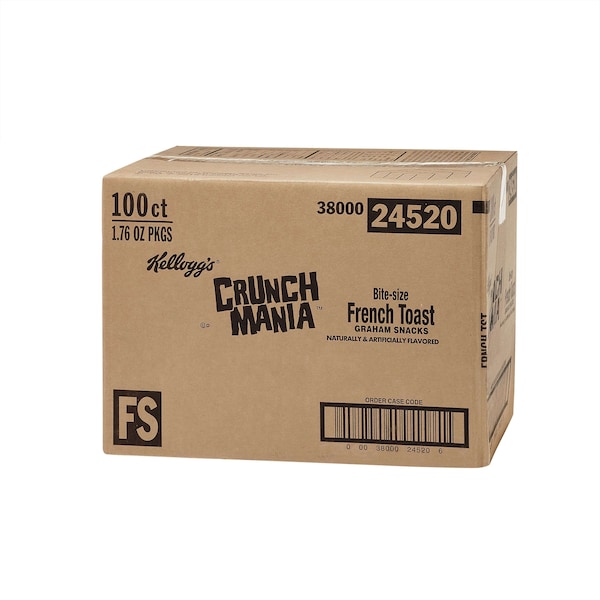 Kellogg's Kellogg's Crunch Mania Bocaditos de Tostadas Francesas 1.76 oz., paquete de 100 - 3800024520