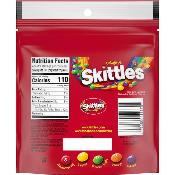 Skittles Skittles Original 9 oz., PK8 - 384765

Skittles Skittles Original 9 oz., PK8 - 384765