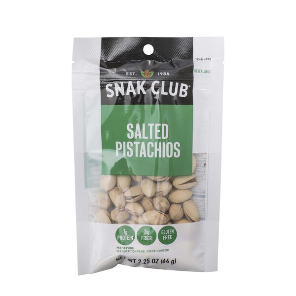 Club de Bocadillos Century Snacks Premium Pack Pistaches Salados 2.25 oz., paquete de 6 - 1721110