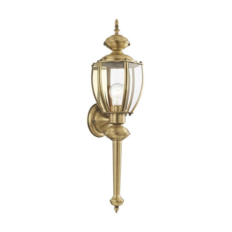 AVIANCE LIGHTING Bannington 1 Luz Antiguo latón Aplique de Pared Exterior - HD32880