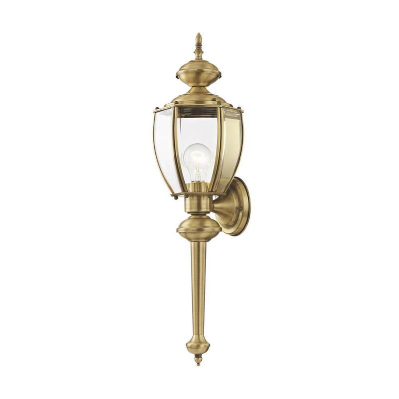 AVIANCE LIGHTING Bannington 1 Luz Antiguo latón Aplique de Pared Exterior - HD32880