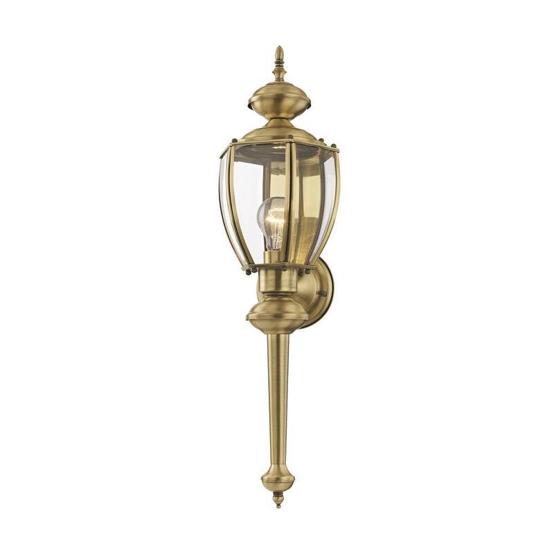 AVIANCE LIGHTING Bannington 1 Luz Antiguo latón Aplique de Pared Exterior - HD32880