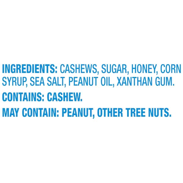 Planters Honey Roasted Cashews Bolsa de 3 oz., paquete de 12 - 07449
