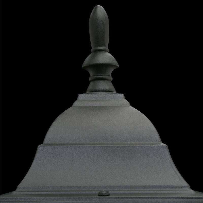 Aplique Hammed Bay 19.75 pulgadas. Negro 1 luz de exterior de línea de voltaje Aplique de pared sin lámpara incluida - HB7023P-05