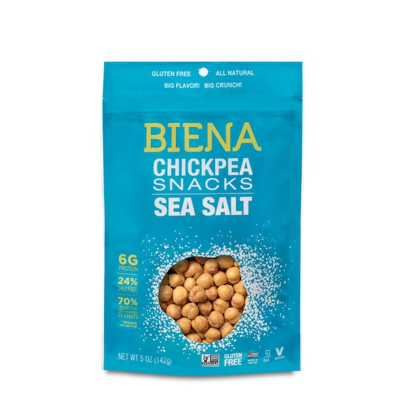 Botanas Biena, Garbanzos Biena con sal marina 5 oz., Paquete de 8 - 857597003453