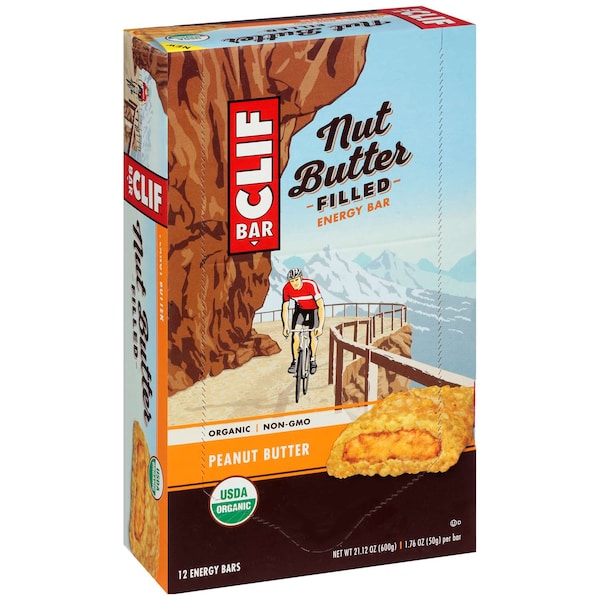 Clif Bar Clif Nut Butter Filled Bar Peanut Butter, PK144 - 168003 

Barra de mantequilla de nuez Clif Bar rellena de mantequilla de cacahuate, PK144 - 168003