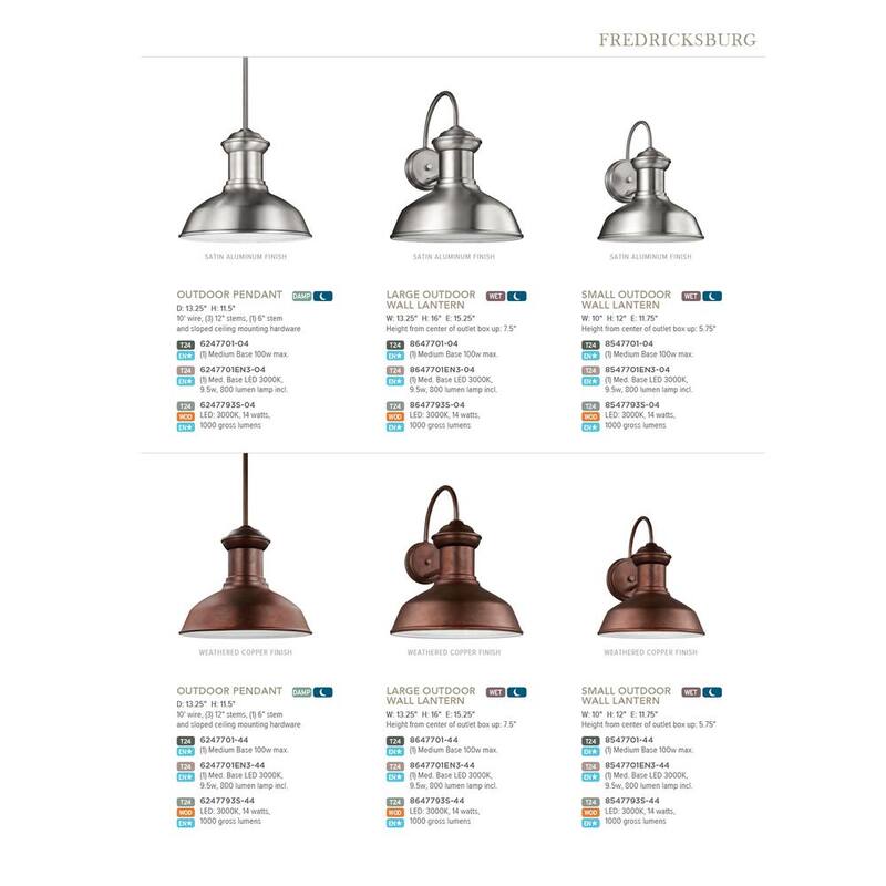 Iluminación de Generación Fredricksburg 1-Luz de Exterior en Cobre Envejecido Linterna de Pared Sconce - 8647701-44
