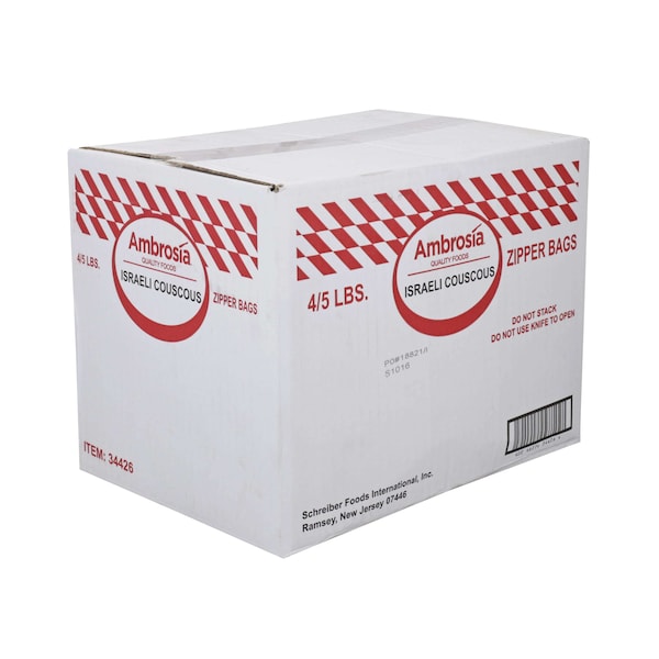 Savor Imports - Couscous Israelí Tostado de 5 lbs, paquete de 4 - 34426