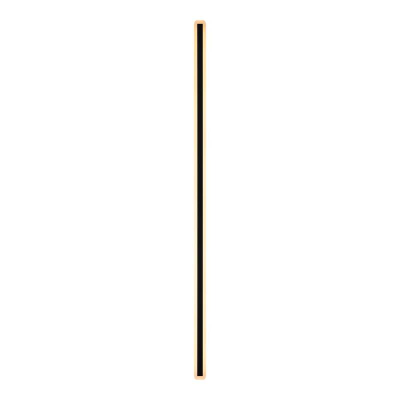 Rennnsan Hannah 70.9 pulgadas Lámpara de Pared de Granero Exterior Negra Moderna Lineal Acrílica Impermeable IP65 Duraconectada, Luz de Baliza de Pared Integrada LED - WL8101-46338