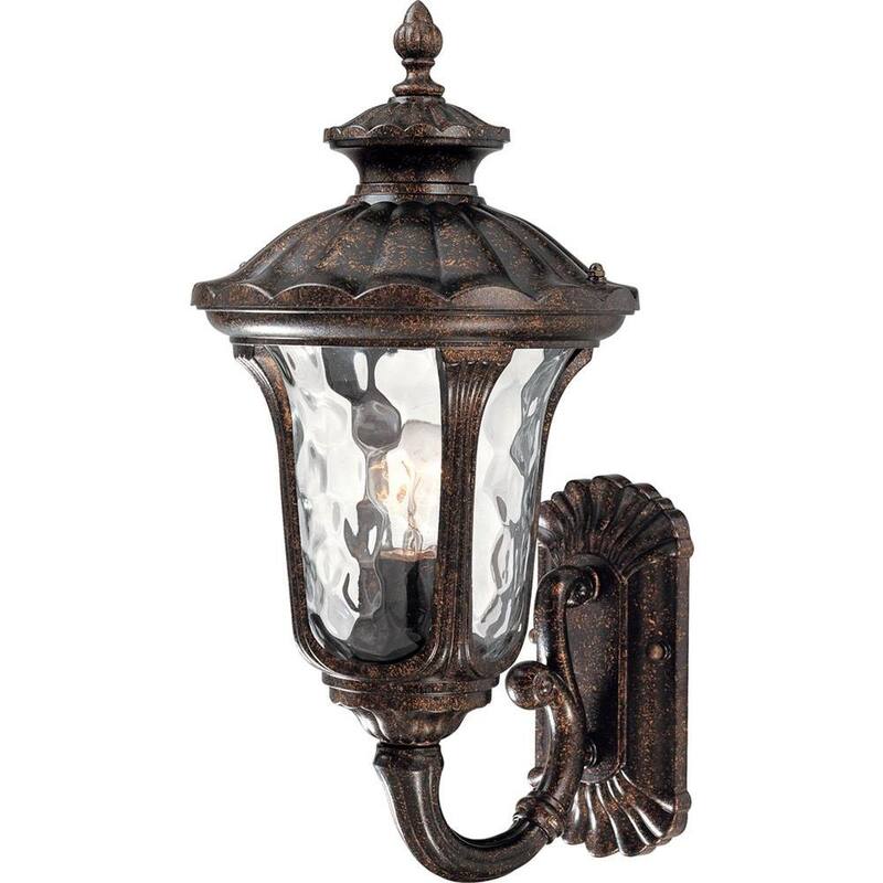 Luminaria de pared para exteriores de bronce antiguo de 1 luz - Montaje en pared Volumen Iluminación - V8462-72
