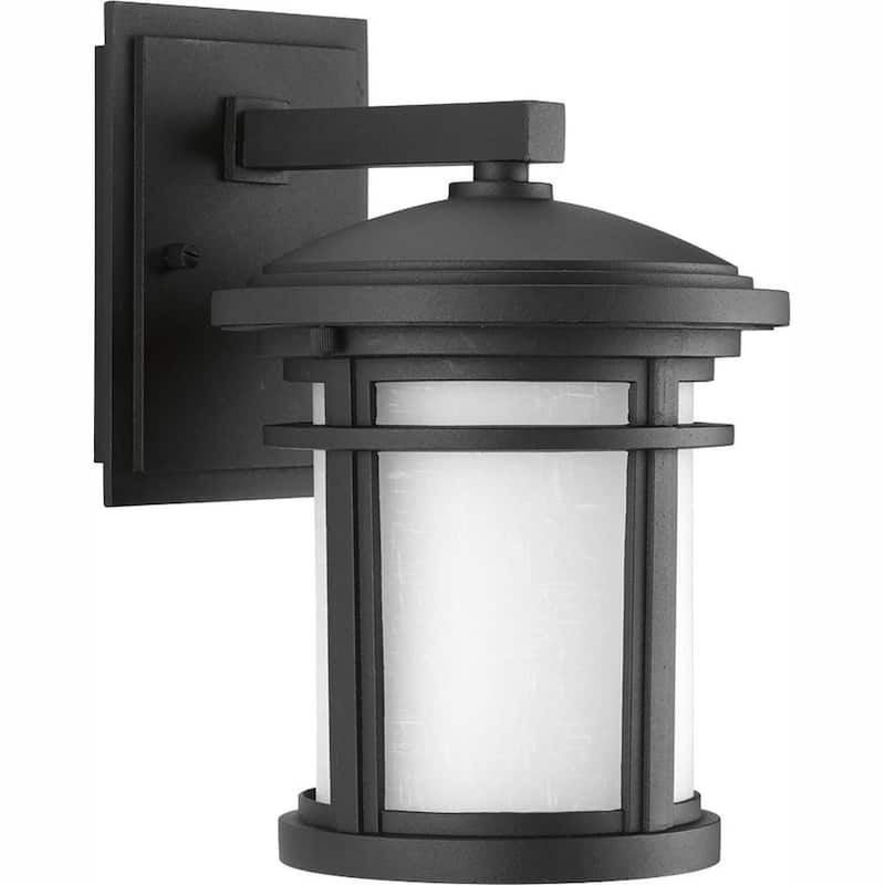 Colección Wish de iluminación Progresiva, 1 luz, 10.4 pulgadas, Linterna de Pared LED Exterior en Negro Texturizado - P6087-3130K9DI
