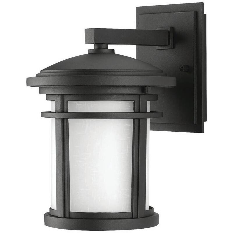 Colección Wish de iluminación Progresiva, 1 luz, 10.4 pulgadas, Linterna de Pared LED Exterior en Negro Texturizado - P6087-3130K9DI