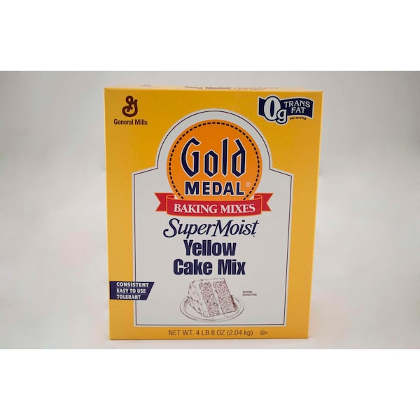 Mezcla para pastel Supermoist Gold Medal Yellow Súper Húmedo 4.5 libras, paquete de 6 - 16000-12232