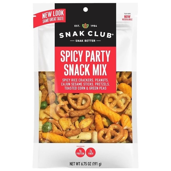 Mezcla de fiesta picante Snak Club, sabor salado, 75 oz - 700530