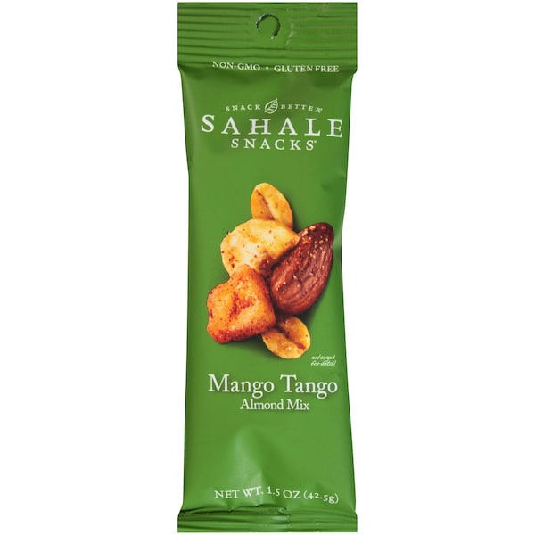 Sahale Snacks Expositor de Almendras con Mango Tango Sahale de 1.5 oz., PK108 - 4899600037