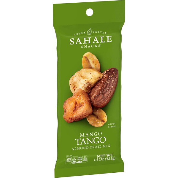 Sahale Snacks Expositor de Almendras con Mango Tango Sahale de 1.5 oz., PK108 - 4899600037