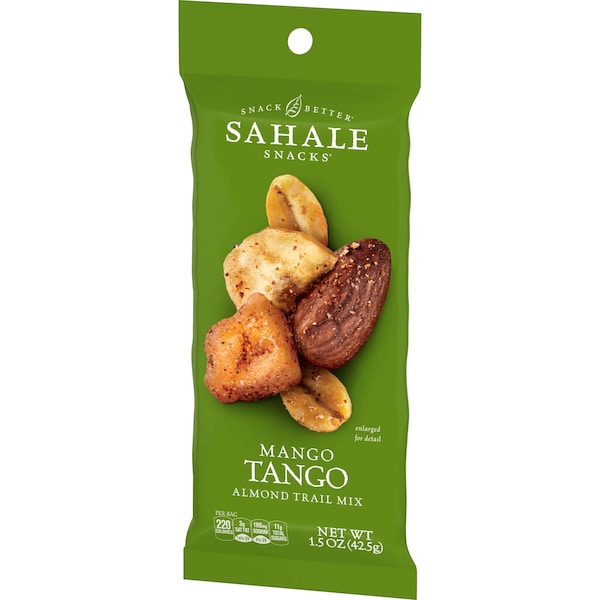 Sahale Snacks Expositor de Almendras con Mango Tango Sahale de 1.5 oz., PK108 - 4899600037