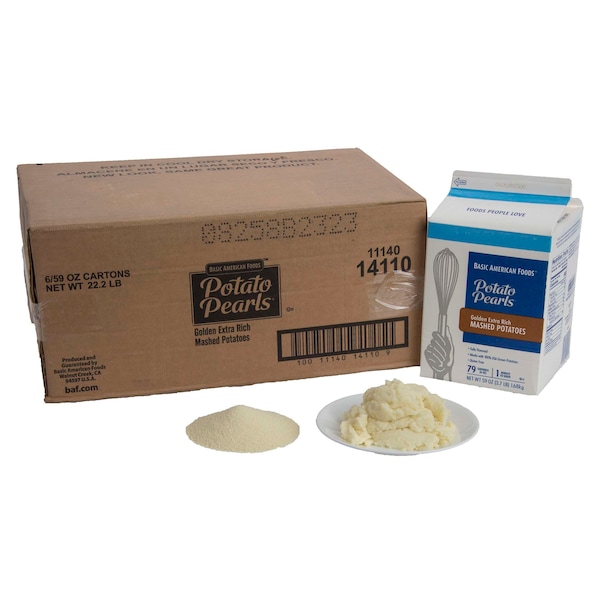 Perlas de papa Baf Golden Extra Rich Potato Pearls 3.7lbs, caja de 6 - 14110