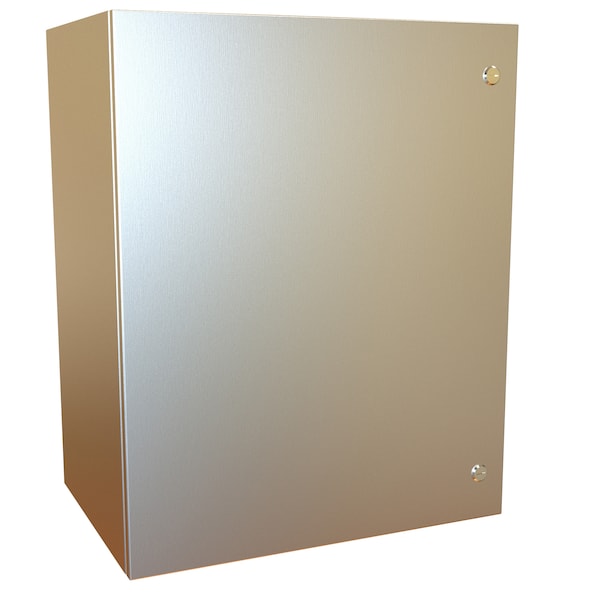 Hammond 304 Stainless Steel Electrical Enclosures, 30 in H, 16 in D, 24 in W, NEMA 4X, Hinged - EN4SD302416SS