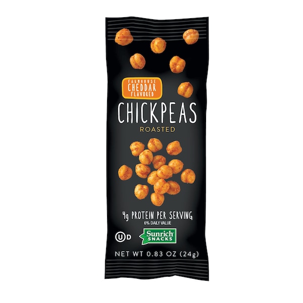 Garbanzos Sunrich Naturals con Cheddar de Granja 0.83 oz., paquete de 150 - 1234818