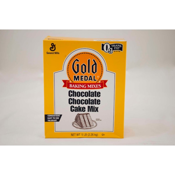 Mezcla para pastel de chocolate Gold Medal Gold Medal de 5 libras, paquete de 6 - 16000-11116.