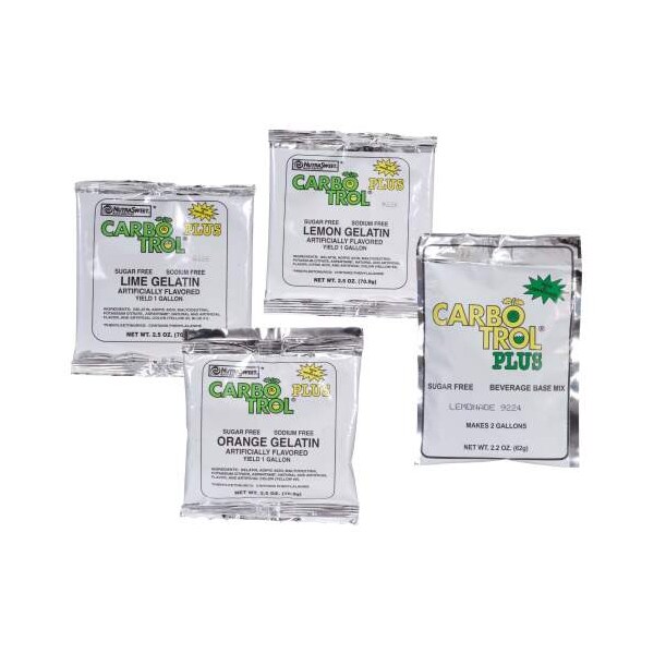 Carbotrol Gelatinas de Cítricos Variados 2.5 oz., Paquete de 18 - 610451