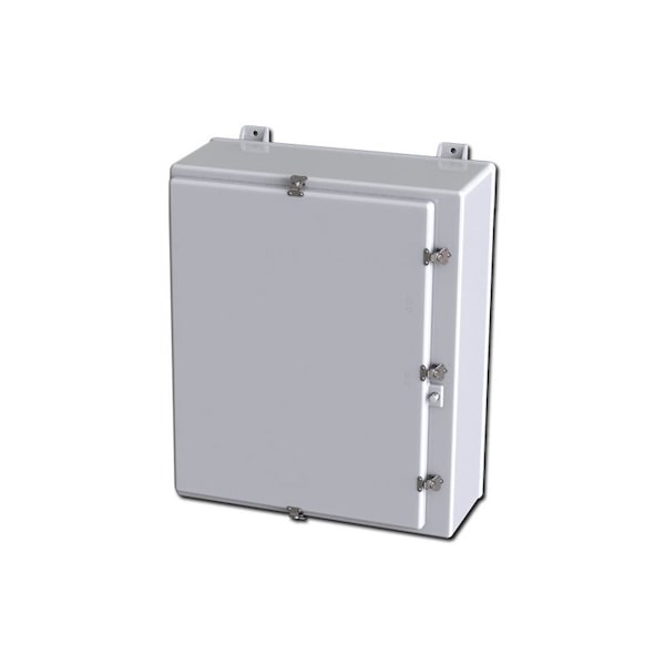 Saginaw Control & Engineering Fiberglass Reinforced Polyester Electrical Enclosures, 33.41 in H, 11.95 in D, 26.32 in W, Hinged - SCE-30H2412QFGLP