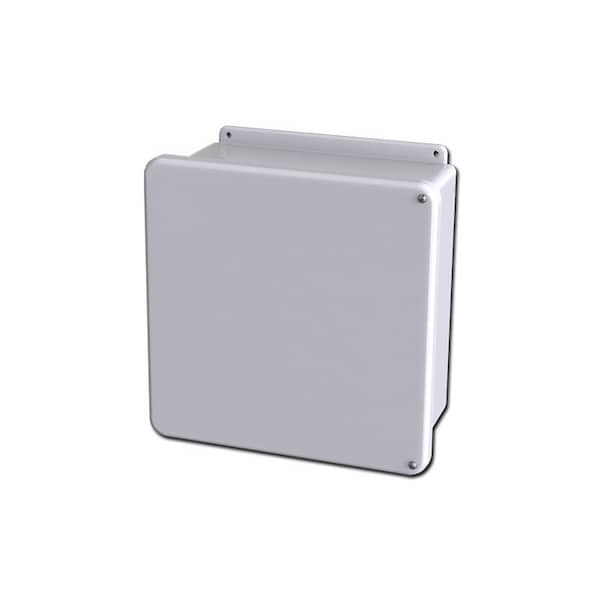 Saginaw Control & Engineering Fiberglass Reinforced Polyester Electrical Enclosures, 13.38 in H, 6.35 in D, 13.38 in W, Hinged - SCE-1212FG