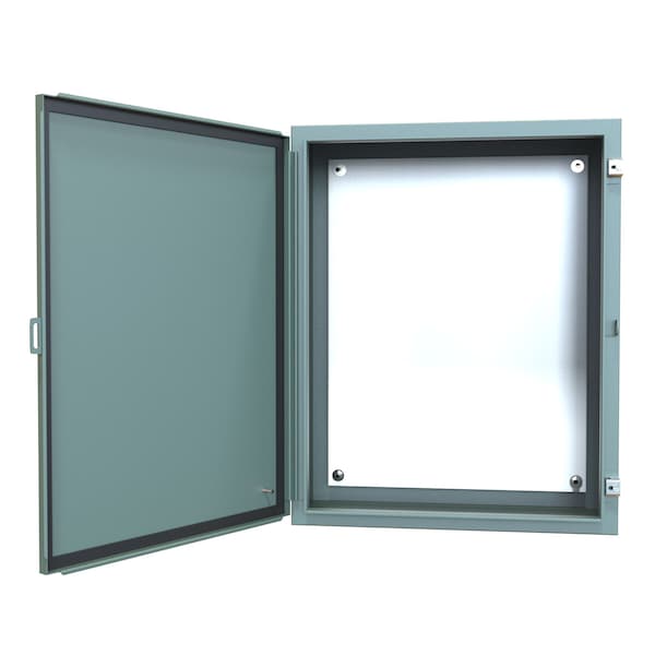 Hammond Steel Electrical Enclosures, 30 in H, 10 in D, 24 in W, NEMA 12, Hinged - 1418K10