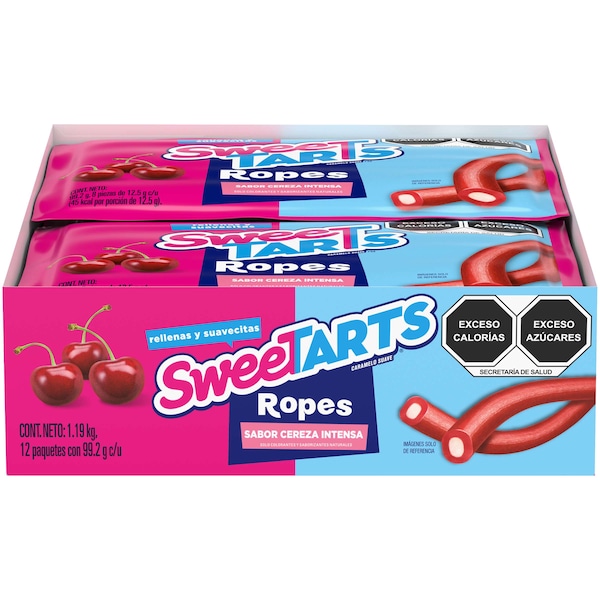 Nestle Sweetart Cherry Punch Rope 3.5 oz., PK48 - 00079200556662U traducido al español es:
Nestle Sweetart Cuerda de Cereza con Punch 3.5 oz., PK48 - 00079200556662U