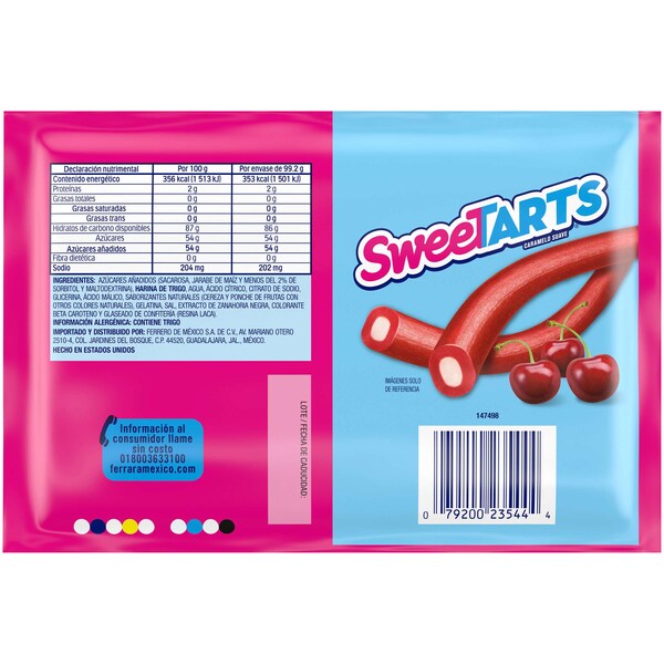 Nestle Sweetart Cherry Punch Rope 3.5 oz., PK48 - 00079200556662U traducido al español es:
Nestle Sweetart Cuerda de Cereza con Punch 3.5 oz., PK48 - 00079200556662U