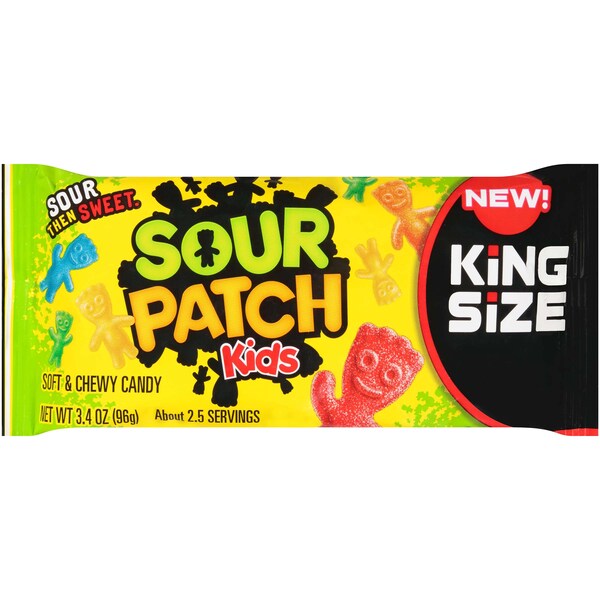 Caramelo Suave Sin Grasa Sour Patch Kids en Bolsas de 3.4 oz, Paquete de 144 - 205