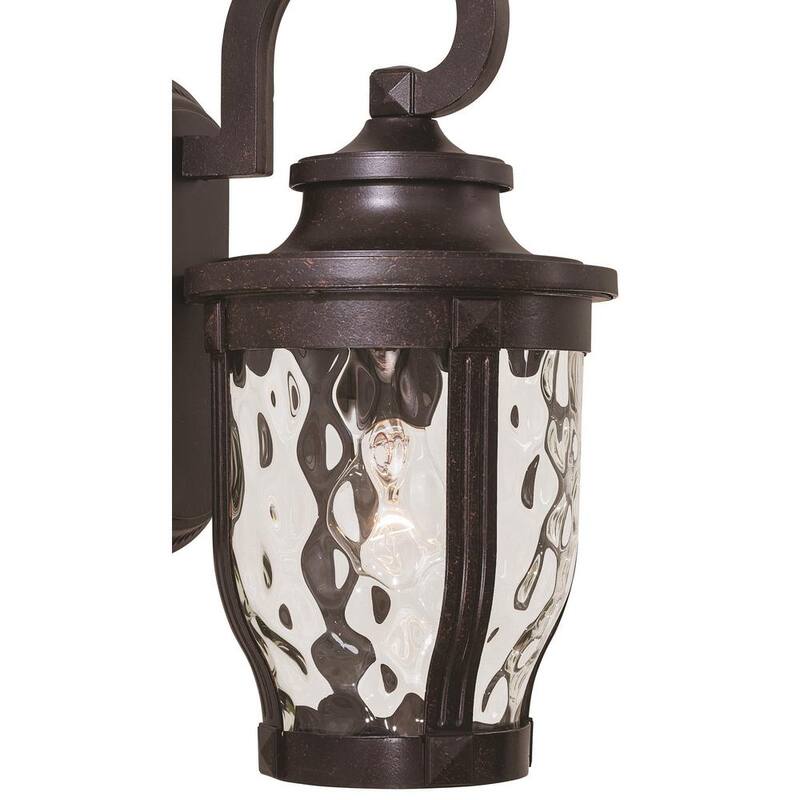 El gran aire libre por Minka Lavery Merrimack 1-Light Corona Bronze Outdoor Wall Lantern Sconce - 8762-166