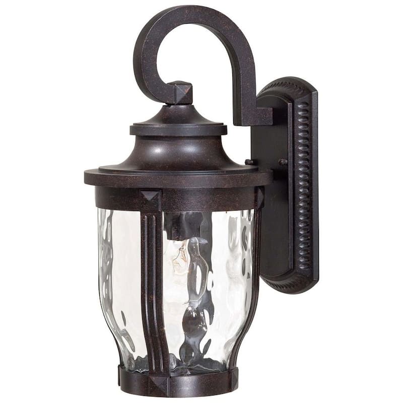 El gran aire libre por Minka Lavery Merrimack 1-Light Corona Bronze Outdoor Wall Lantern Sconce - 8762-166