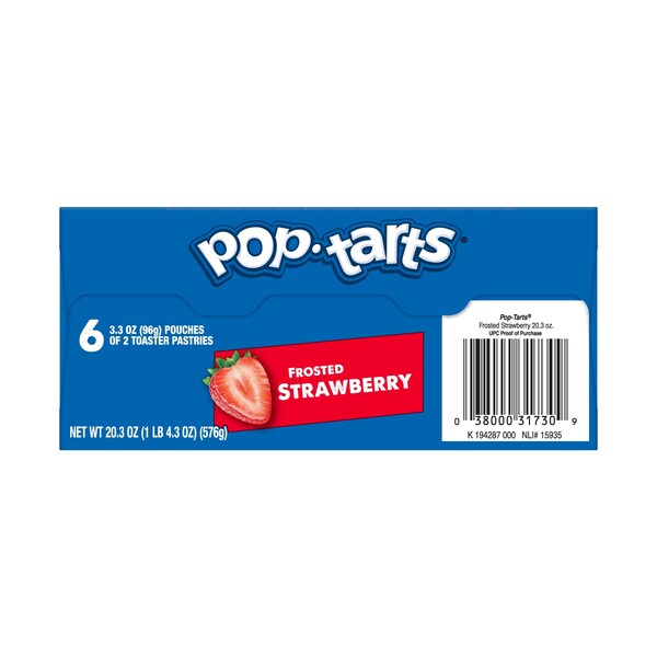 Kelloggs Pop-Tarts Frosted Open & Fold Display Strawberry Pastry 2 Count, PK72 - 3800022409

Kelloggs Pop-Tarts Frosted Open & Fold Display Strawberry Pastry 2 Count, PK72 - 3800022409