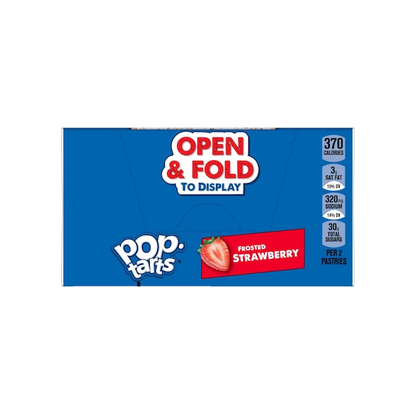Kelloggs Pop-Tarts Frosted Open & Fold Display Strawberry Pastry 2 Count, PK72 - 3800022409

Kelloggs Pop-Tarts Frosted Open & Fold Display Strawberry Pastry 2 Count, PK72 - 3800022409