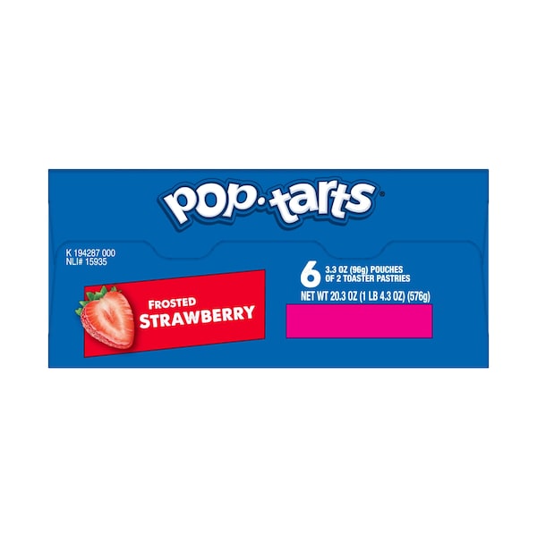 Kelloggs Pop-Tarts Frosted Open & Fold Display Strawberry Pastry 2 Count, PK72 - 3800022409

Kelloggs Pop-Tarts Frosted Open & Fold Display Strawberry Pastry 2 Count, PK72 - 3800022409