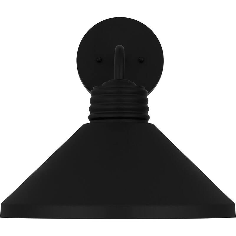 Luminaria de pared para exterior Quoizel Rencher de 1 luz en color negro mate - REN8414MBK