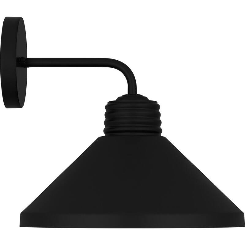 Luminaria de pared para exterior Quoizel Rencher de 1 luz en color negro mate - REN8414MBK