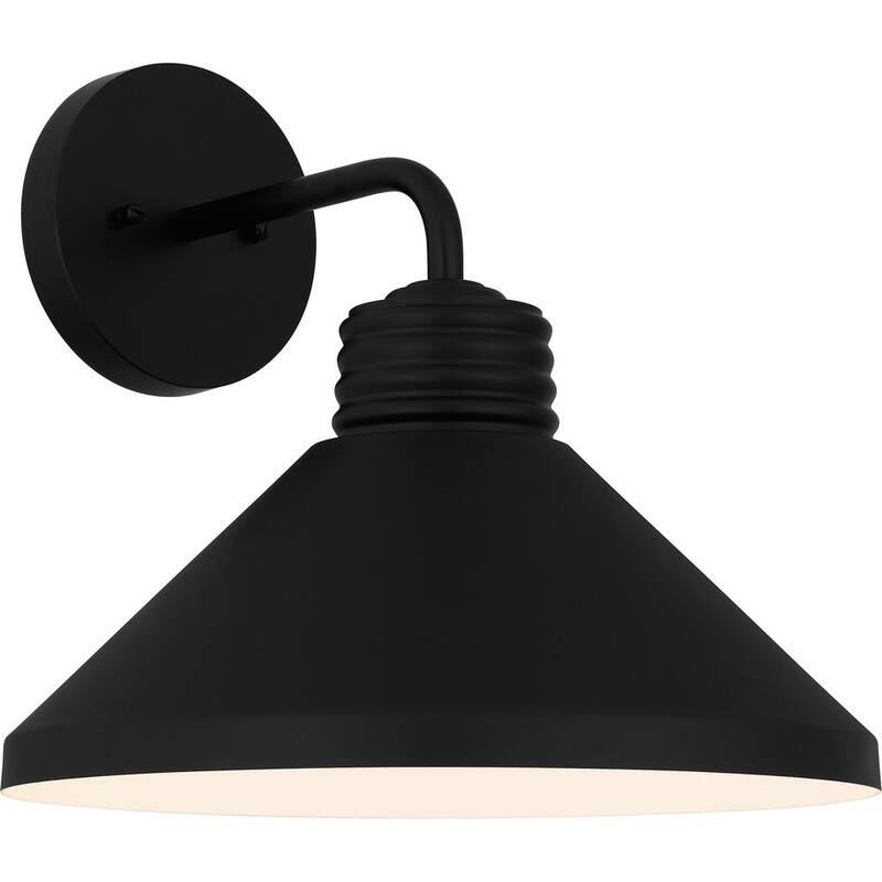Luminaria de pared para exterior Quoizel Rencher de 1 luz en color negro mate - REN8414MBK