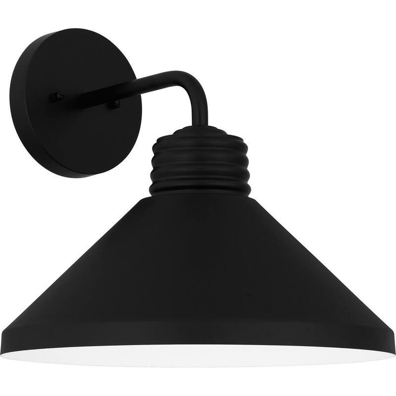 Luminaria de pared para exterior Quoizel Rencher de 1 luz en color negro mate - REN8414MBK