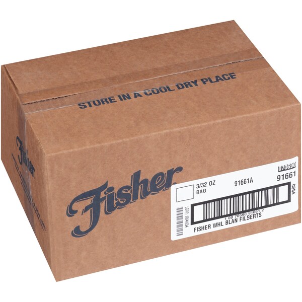 Avellanas enteras tostadas y sin cáscara Fisher Fisher de 32 oz., paquete de 3 - 91661A