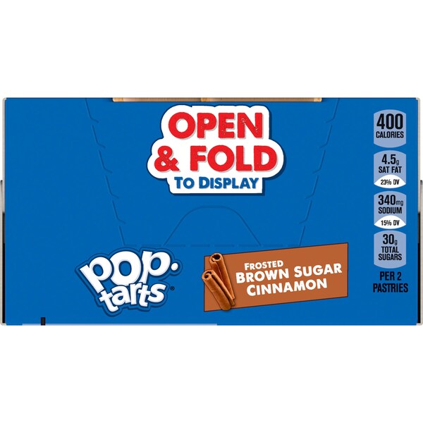 Kelloggs Frosted Exhibidor Abierto y Plegable de Hojaldre de Canela y Azúcar Morena, 2 Unidades, PK72 - 3800022406